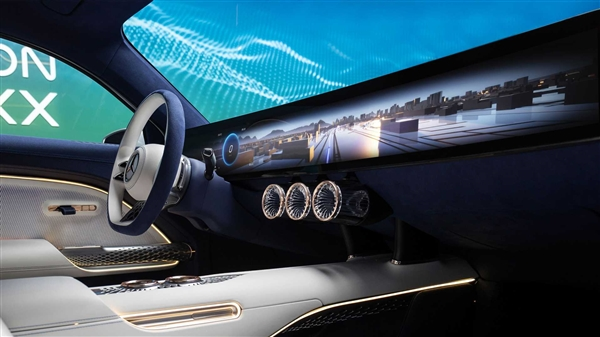 风阻系数史上最低 内置47.5英寸LED屏：奔驰VISION EQXX概念车正式发布