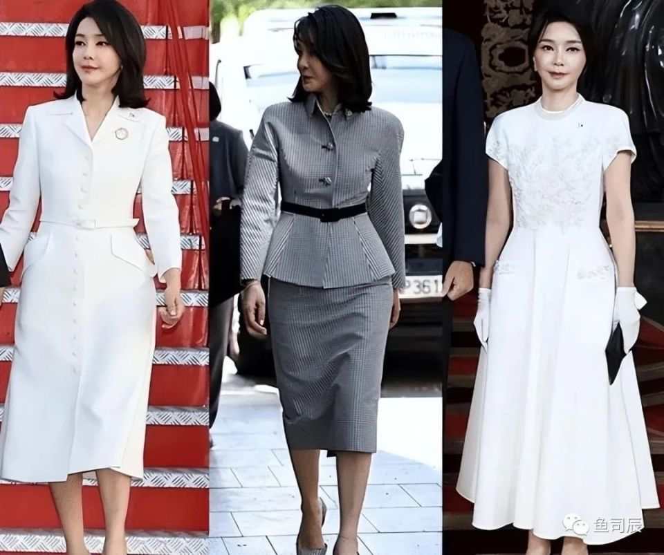 “韩国第一夫人”真的太惊艳！每套衣服穿搭都像走时尚秀，真漂亮(图8)