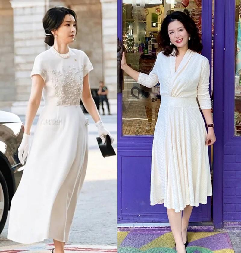 “韩国第一夫人”真的太惊艳！每件衣服穿搭都像走时尚秀，真漂亮(图10)