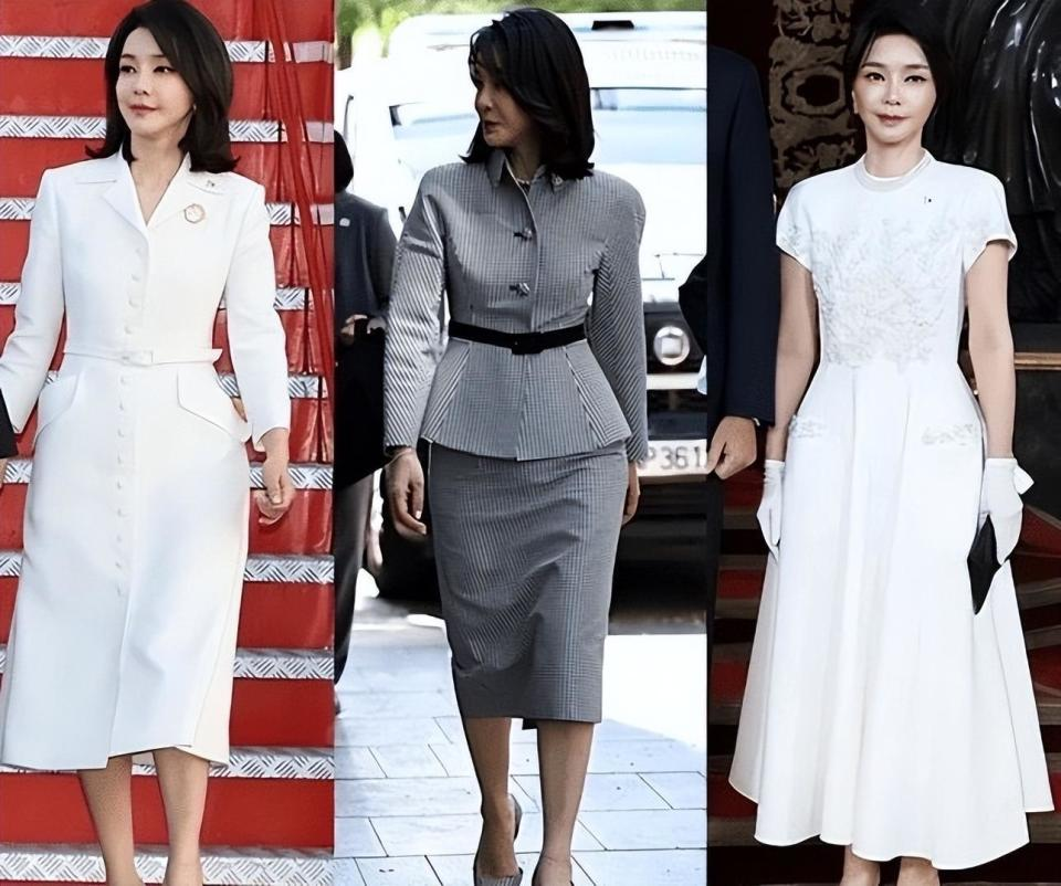 “韩国第一夫人”真的太惊艳！每件衣服穿搭都像走时尚秀，真漂亮(图8)