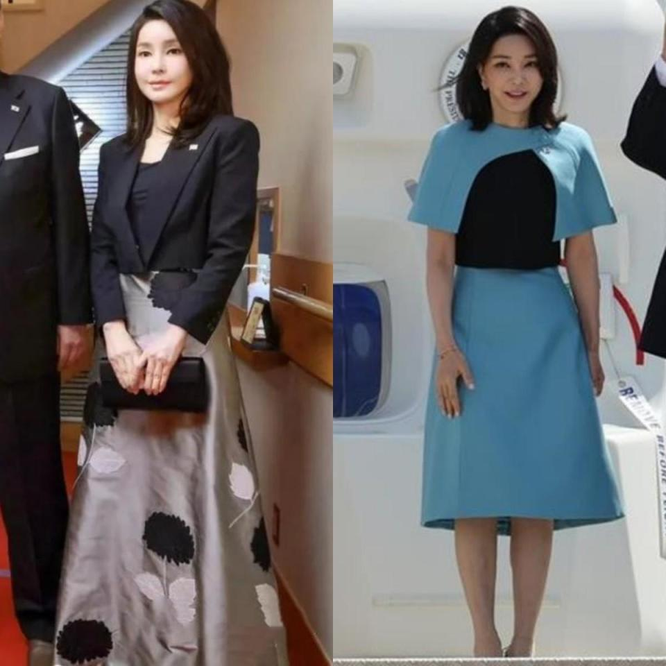 “韩国第一夫人”真的太惊艳！每件衣服穿搭都像走时尚秀，真漂亮(图3)